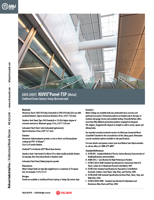 NUVO Panel-TSP