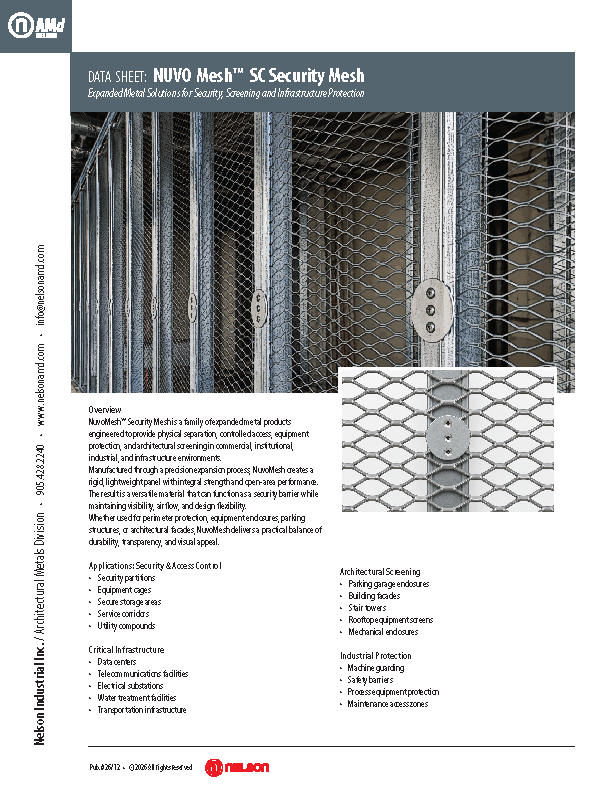 NUVO Mesh Walls SC Security Mesh